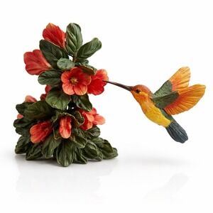 Hallmark of Lloyd Honeysuckle Hummingbird Figurine Resin NEW w/ Box